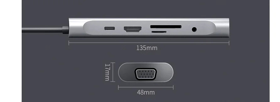 適用於華為和蘋果的十合一 USB C 集線器轉接器