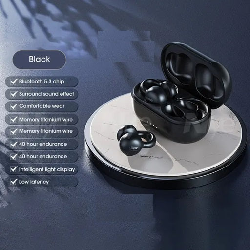 Bone Conduction Wireless Bluetooth Ear-Clip Earbuds - Gizmo Gadgets