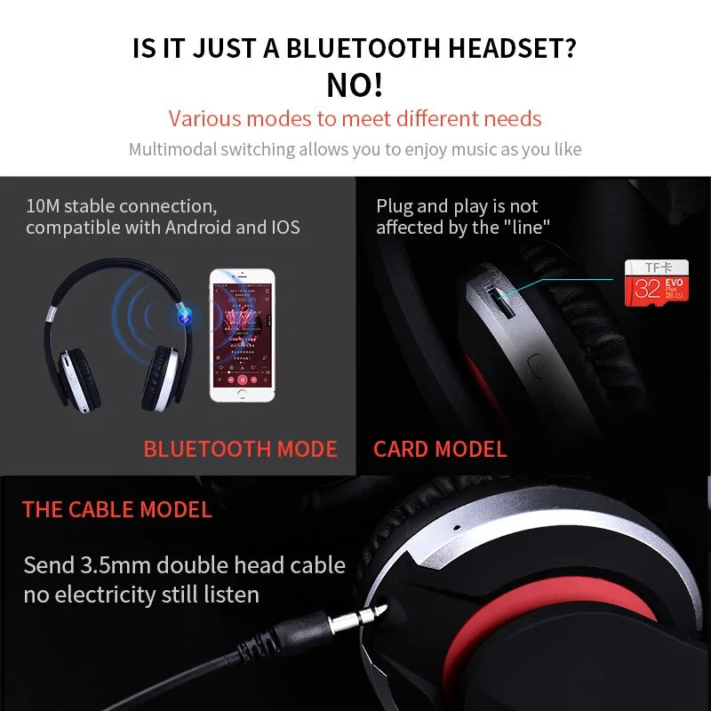 Foldable Stereo Gaming Headphone With Microphone - Gizmo Gadgets