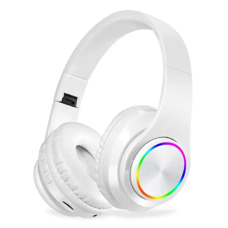 Rainbow LED Wireless Bluetooth Headphones - Gizmo Gadgets