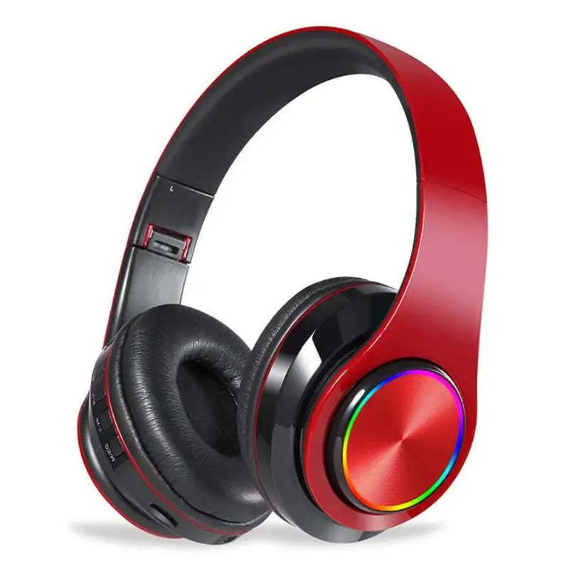 Rainbow LED Wireless Bluetooth Headphones - Gizmo Gadgets