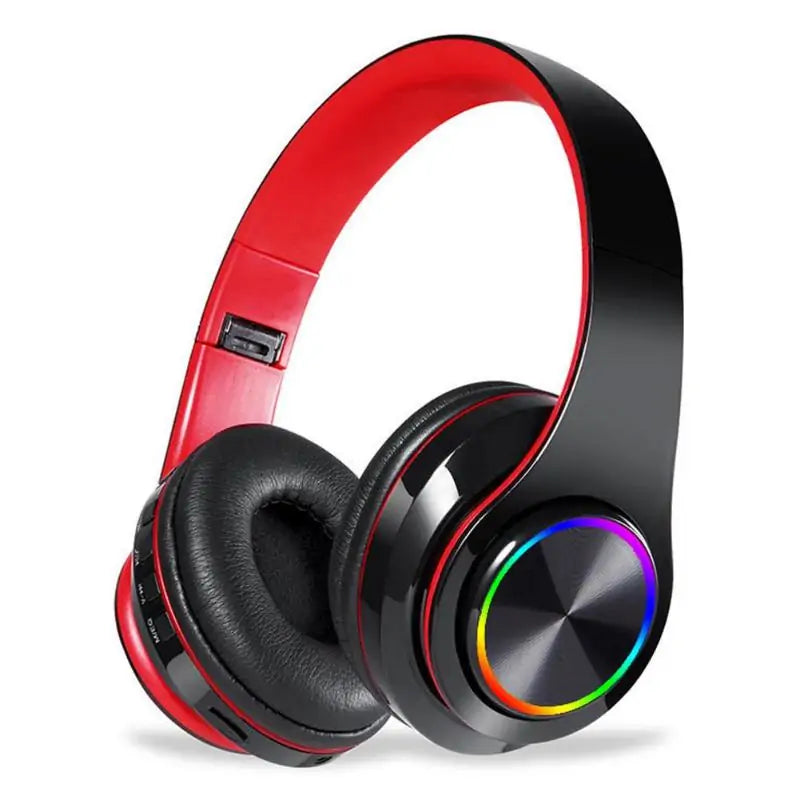 Rainbow LED Wireless Bluetooth Headphones - Gizmo Gadgets