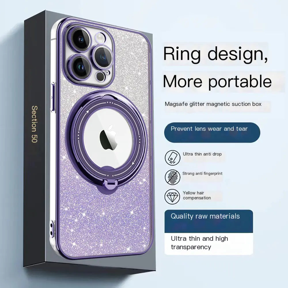 Rotating Stand Case for iPhone 15 Pro Max & 14/13 - Gizmo Gadgets
