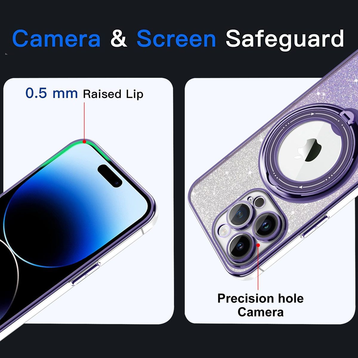 Rotating Stand Case for iPhone 15 Pro Max & 14/13 - Gizmo Gadgets
