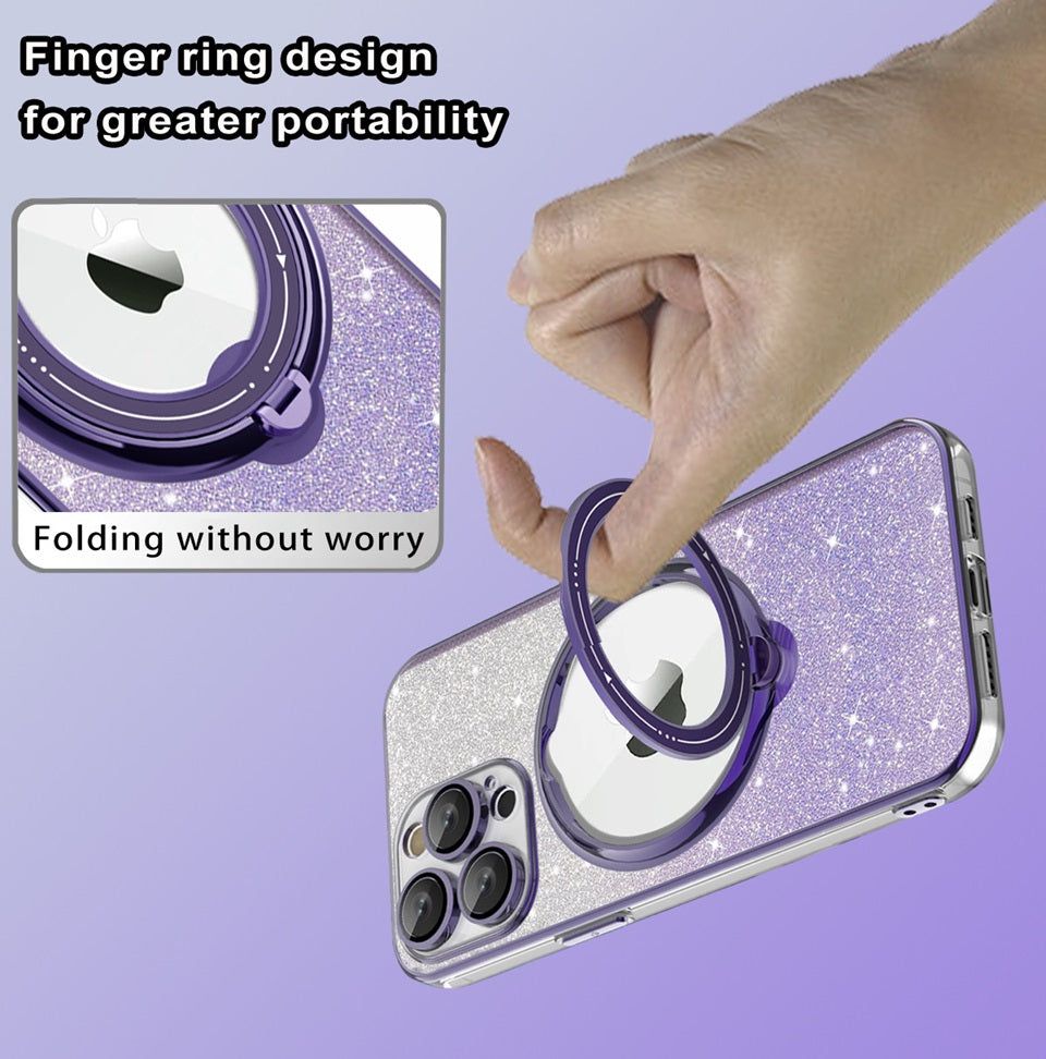 Rotating Stand Case for iPhone 15 Pro Max & 14/13 - Gizmo Gadgets