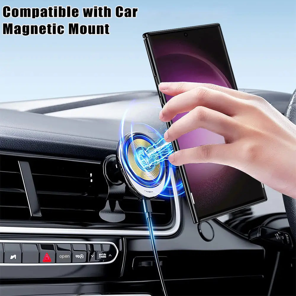 Samsung S24 Ultra Case with Magnetic Stand & Lens Film - Gizmo Gadgets