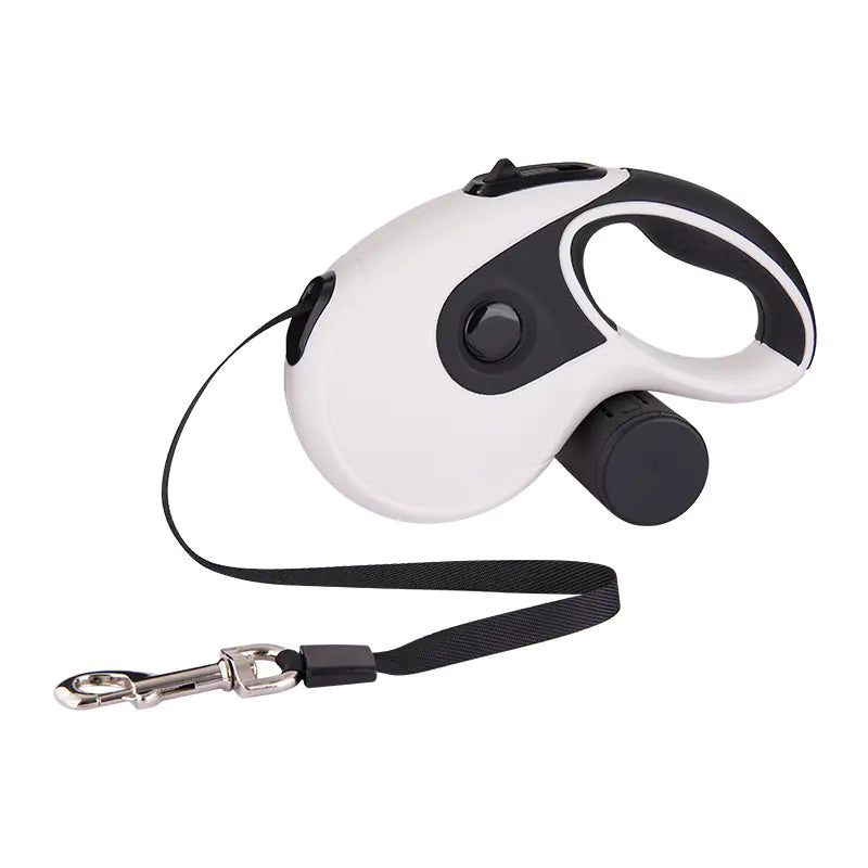 Automatic retractable pet leash by Gizmo Gadgets with ergonomic handle and durable strap for easy control
