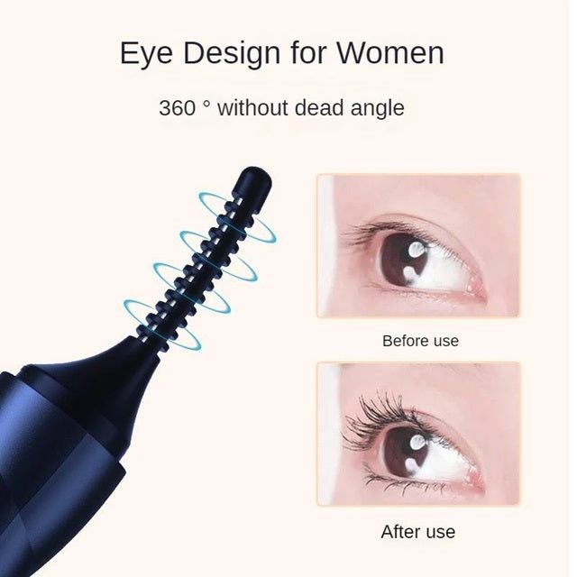 Gizmo Gadgets Electric eyelash curler with 360-degree design for effortless curling and eye enhancement