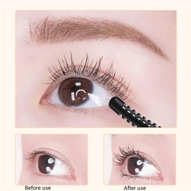 Electric eyelash curler results showcasing enhanced curl before and after use