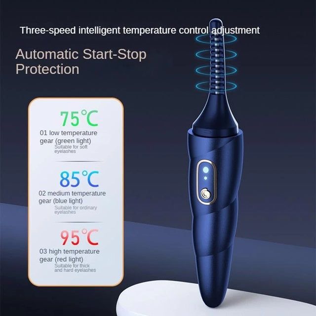 Gizmo Gadgets Electric eyelash curler with three-speed temperature control for perfect curling results