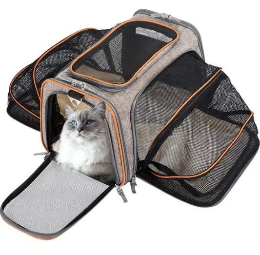 Gizmo Gadgets expandable pet carrier for small animals with mesh panels and multiple entry points
