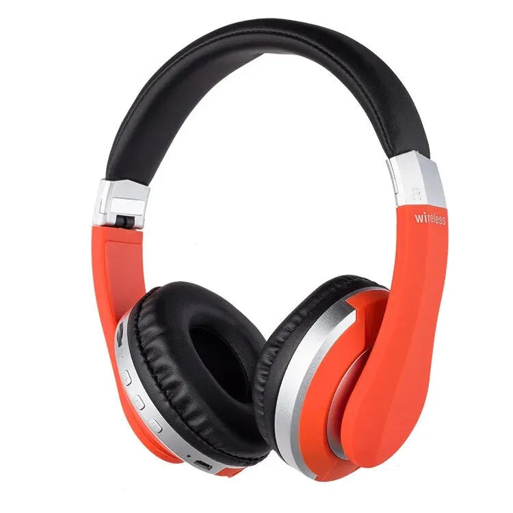 Gizmo Gadgets foldable gaming headphone in vibrant orange with wireless functionality and soft ear cushions