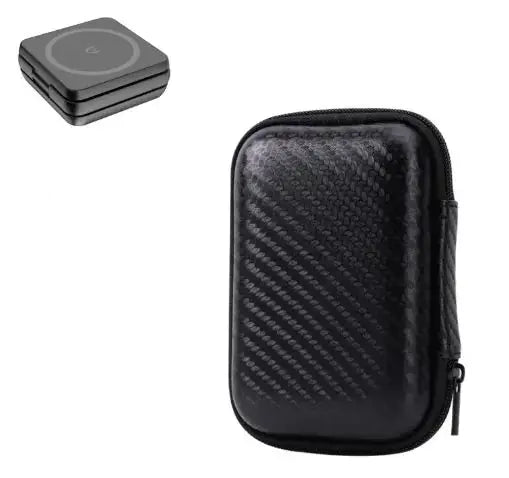 Compact and portable foldable wireless charger with a sleek design, ideal for travel and easy storage