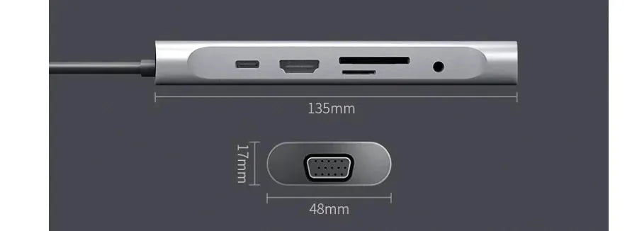 Gizmo Gadgets 10-in-1 USB C Hub for Huawei with multiple connectivity options and compact design