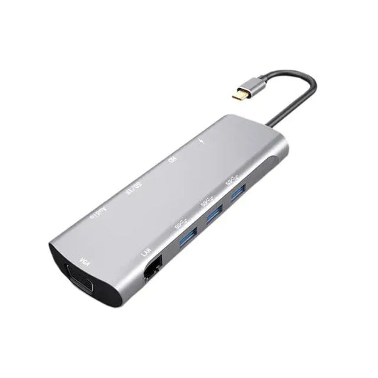 10-in-1 USB C Hub for Huawei with multiple ports for enhanced connectivity and device versatility