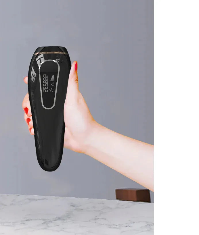 Gizmo Gadgets Full Body Laser Hair Remover in sleek design with a digital display for efficient hair removal