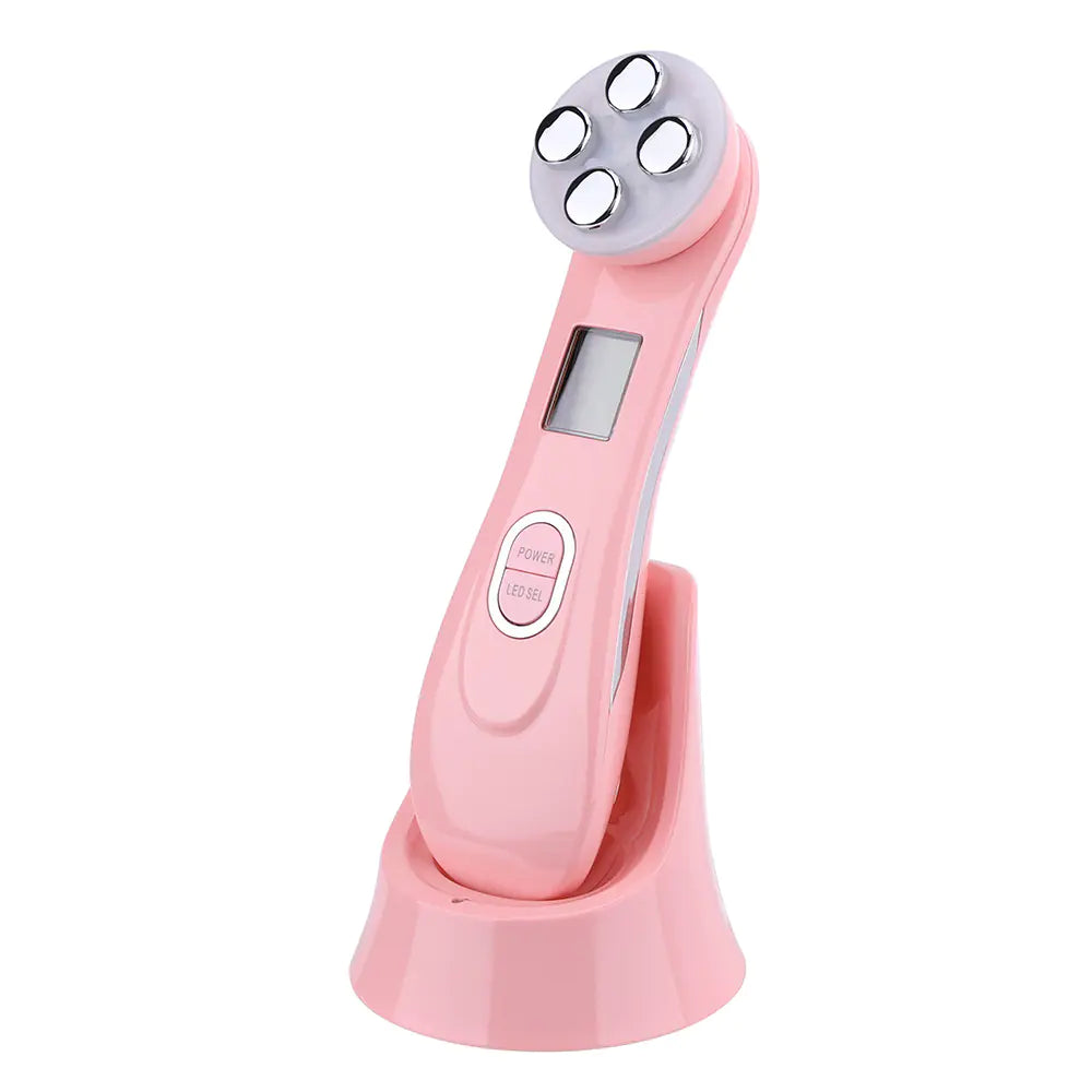 Gizmo Gadgets Ion import beauty device in pink with multiple facial treatment functions