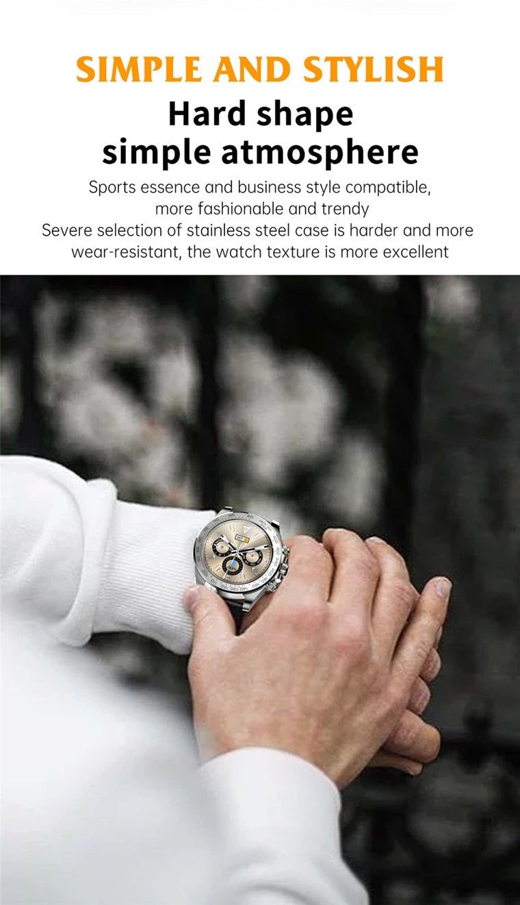 Stylish Gizmo Gadgets IP68 waterproof smart watch with stainless steel case and sporty design