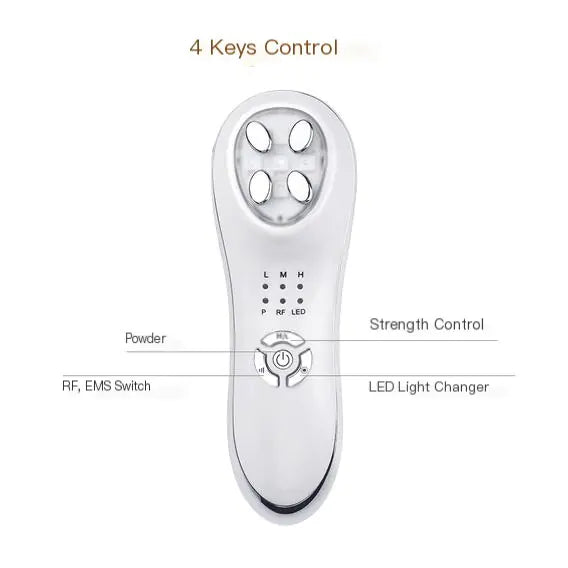 Gizmo Gadgets LED Photon Beauty Device with four key controls for skincare treatment