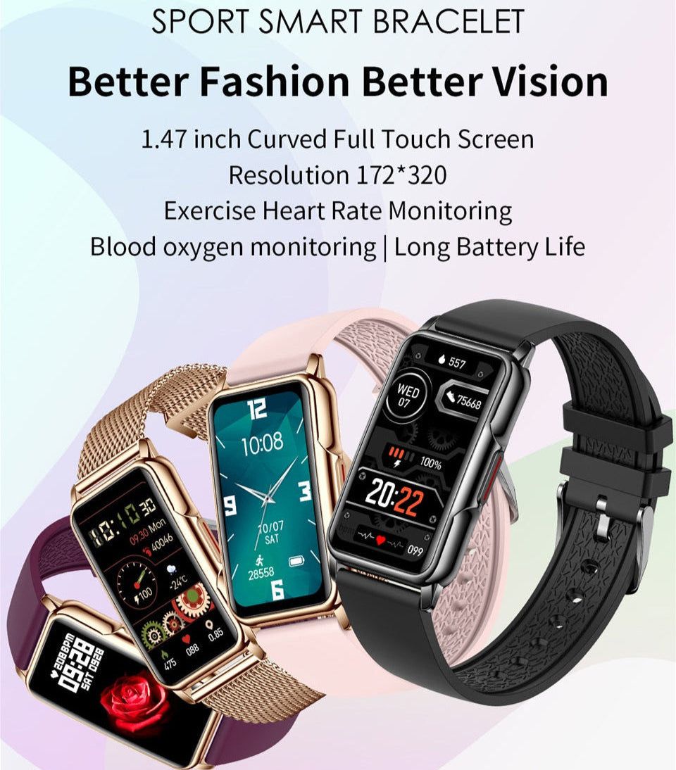 Gizmo Gadgets Multi-Function Fitness Smart Watch with 1.47 inch Touch Screen and Health Monitoring Features