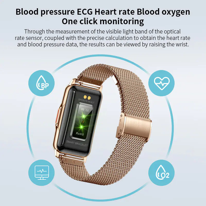 Gizmo Gadgets multi-function fitness smart watch with ECG, heart rate, blood oxygen monitoring features