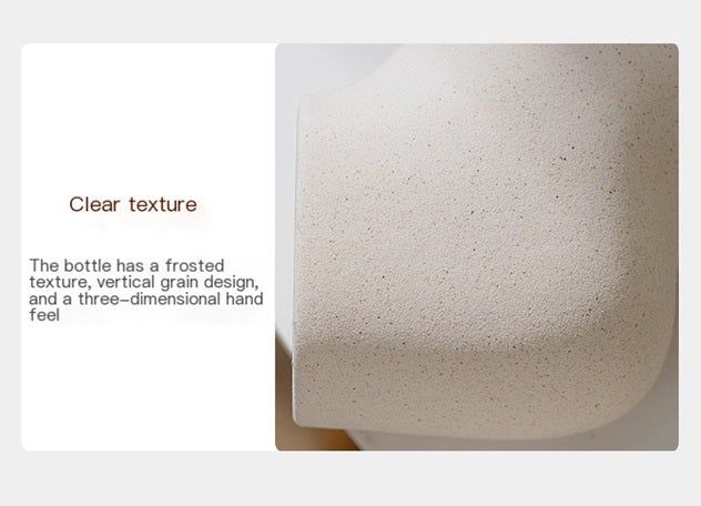 Nordic ceramic vase decor with frosted texture and unique vertical grain design