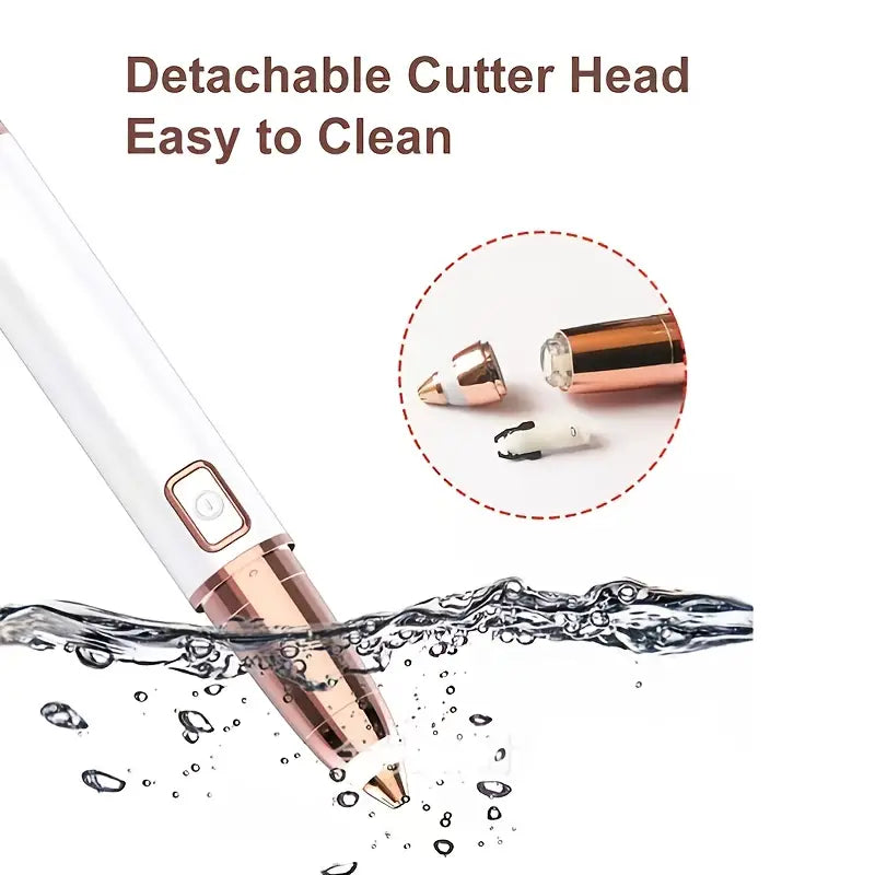 Gizmo Gadgets painless eyebrow hair remover with detachable cutter head for easy cleaning
