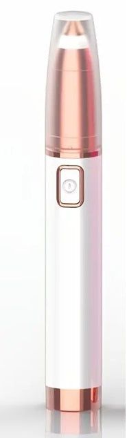 Gizmo Gadgets painless eyebrow hair remover in white and rose gold design for effortless brow shaping