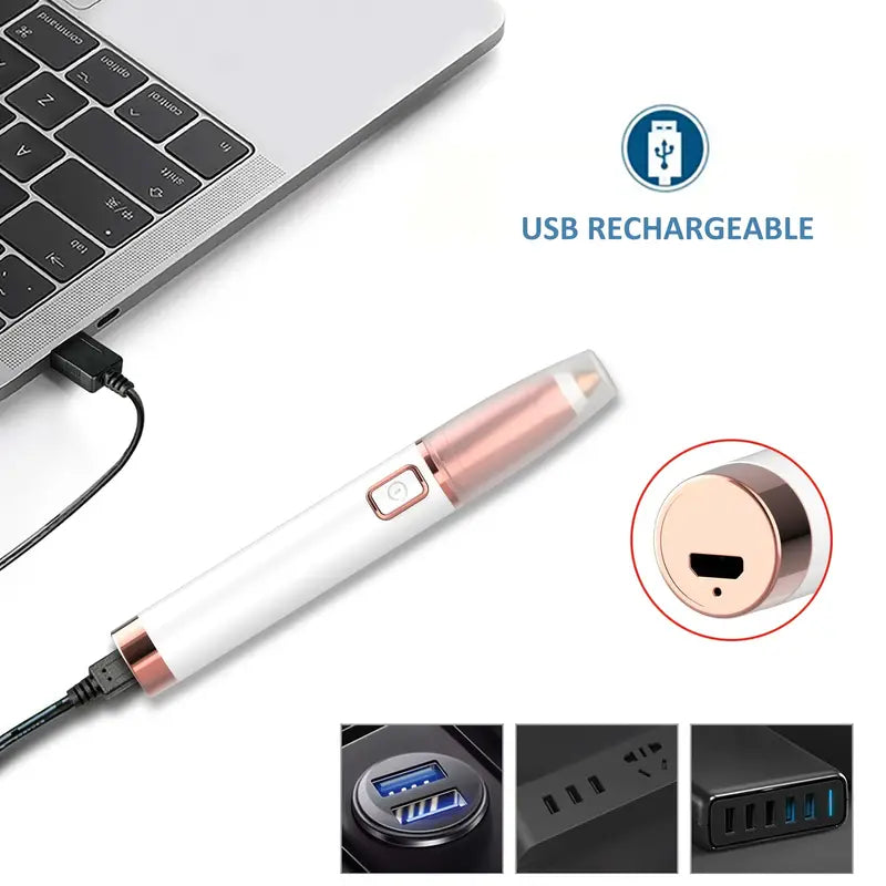 Gizmo Gadgets painless eyebrow hair remover with USB rechargeable feature for effortless grooming