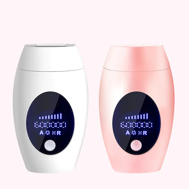 Gizmo Gadgets Painless Home Laser Hair Removal Device in White and Pink for Easy Hair Removal