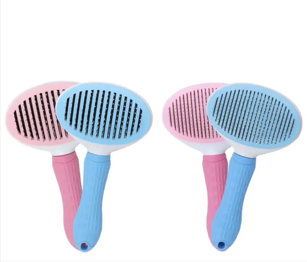 Gizmo Gadgets pet hair removal comb in pink and blue for effective grooming and fur removal