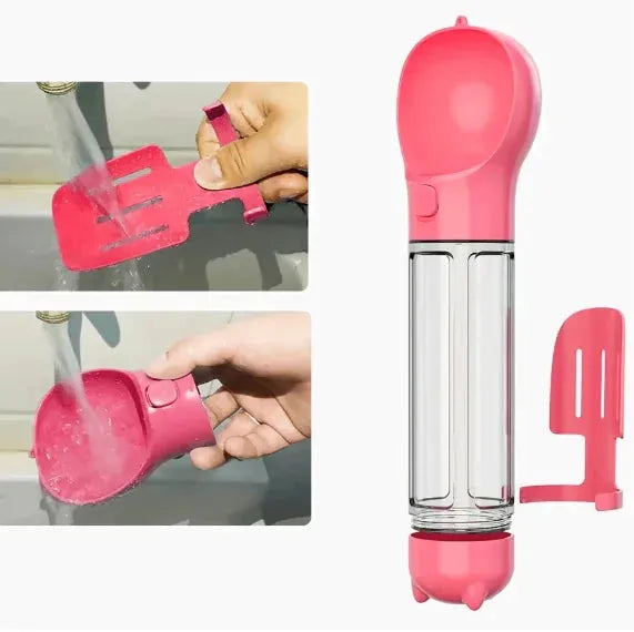 Gizmo Gadgets portable dog water bottle with built-in scoop for easy hydration on the go
