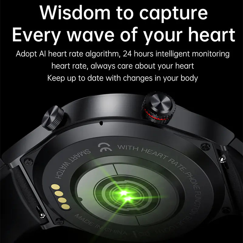 QW33 smart watch with pedometer showcasing heart rate monitoring and intelligent tracking features