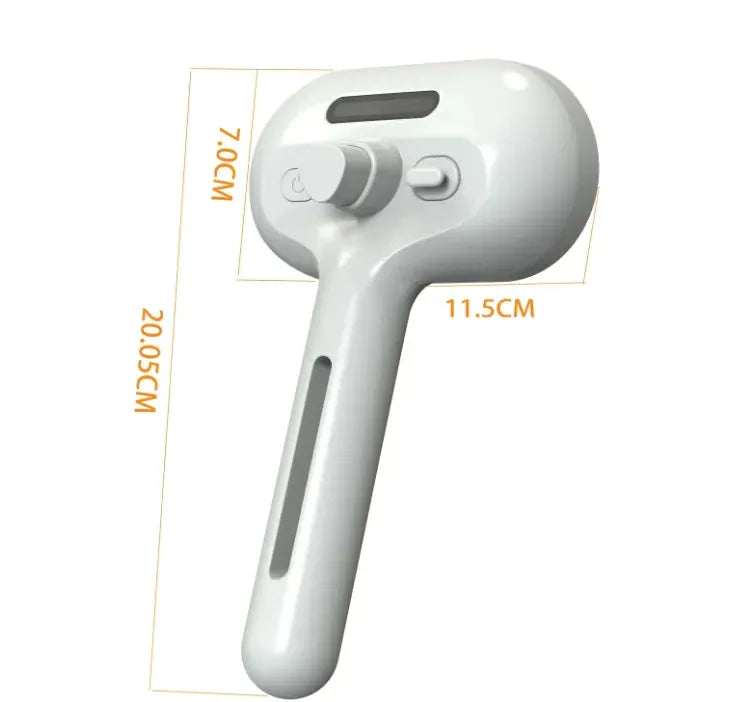 Gizmo Gadgets Rechargeable Pet Comb in White with Ergonomic Design for Effortless Grooming