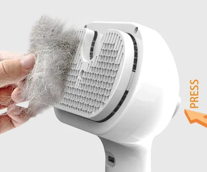 Gizmo Gadgets rechargeable pet comb with easy fur removal feature for efficient pet grooming