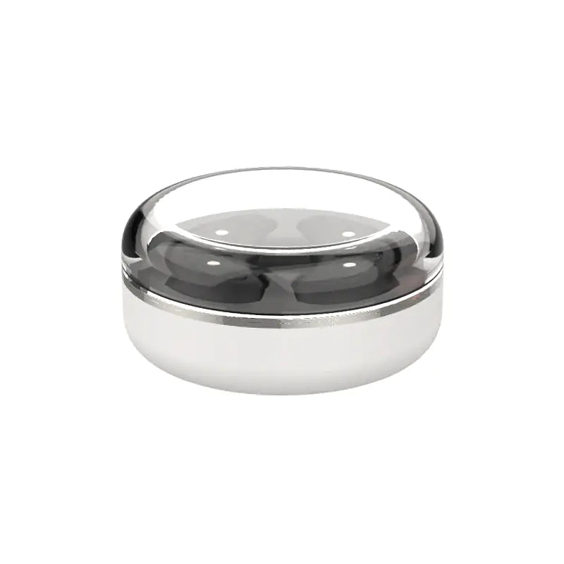Gizmo Gadgets RF eye care device in a sleek silver and black design for enhanced eye wellness