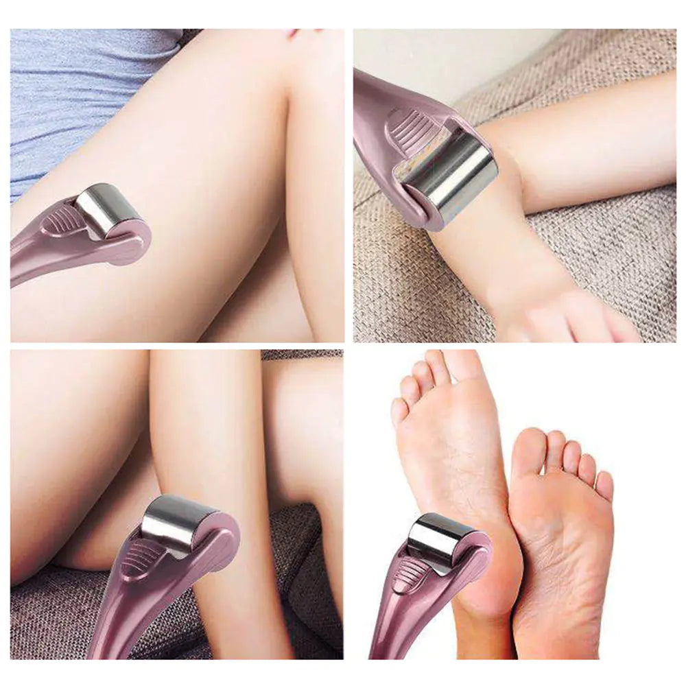 Gizmo Gadgets stainless steel ice roller for soothing skin on legs, arms, and feet