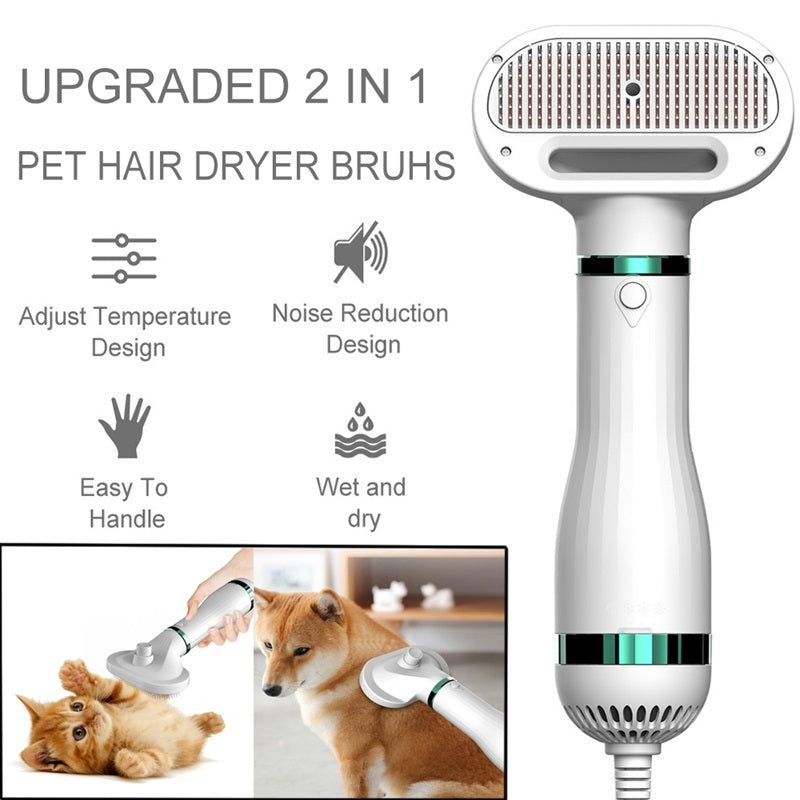 Gizmo Gadgets upgraded 2 in 1 pet grooming hair dryer for easy handling and noise reduction features