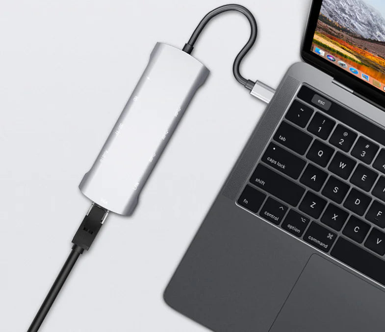 適用於華為和蘋果的十合一 USB C 集線器轉接器