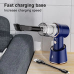 Gizmo Gadgets 2 in 1 car vacuum cleaner with fast charging base for efficient cleaning and convenience