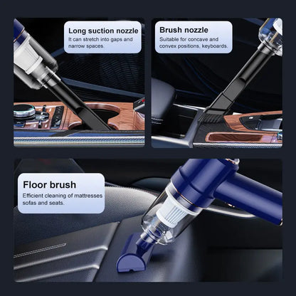 Gizmo Gadgets 2 in 1 car vacuum cleaner with nozzle options for thorough car and home cleaning