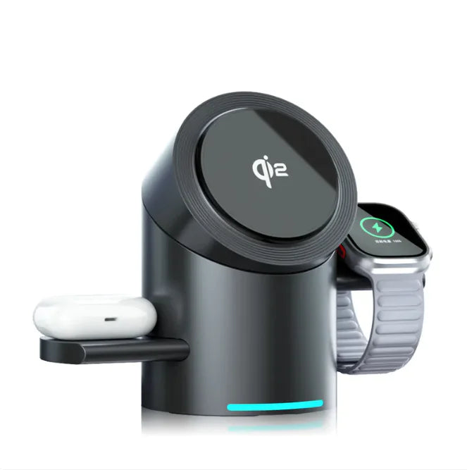 3-In-1 Magnetic Wireless Charger - Gizmo Gadgets