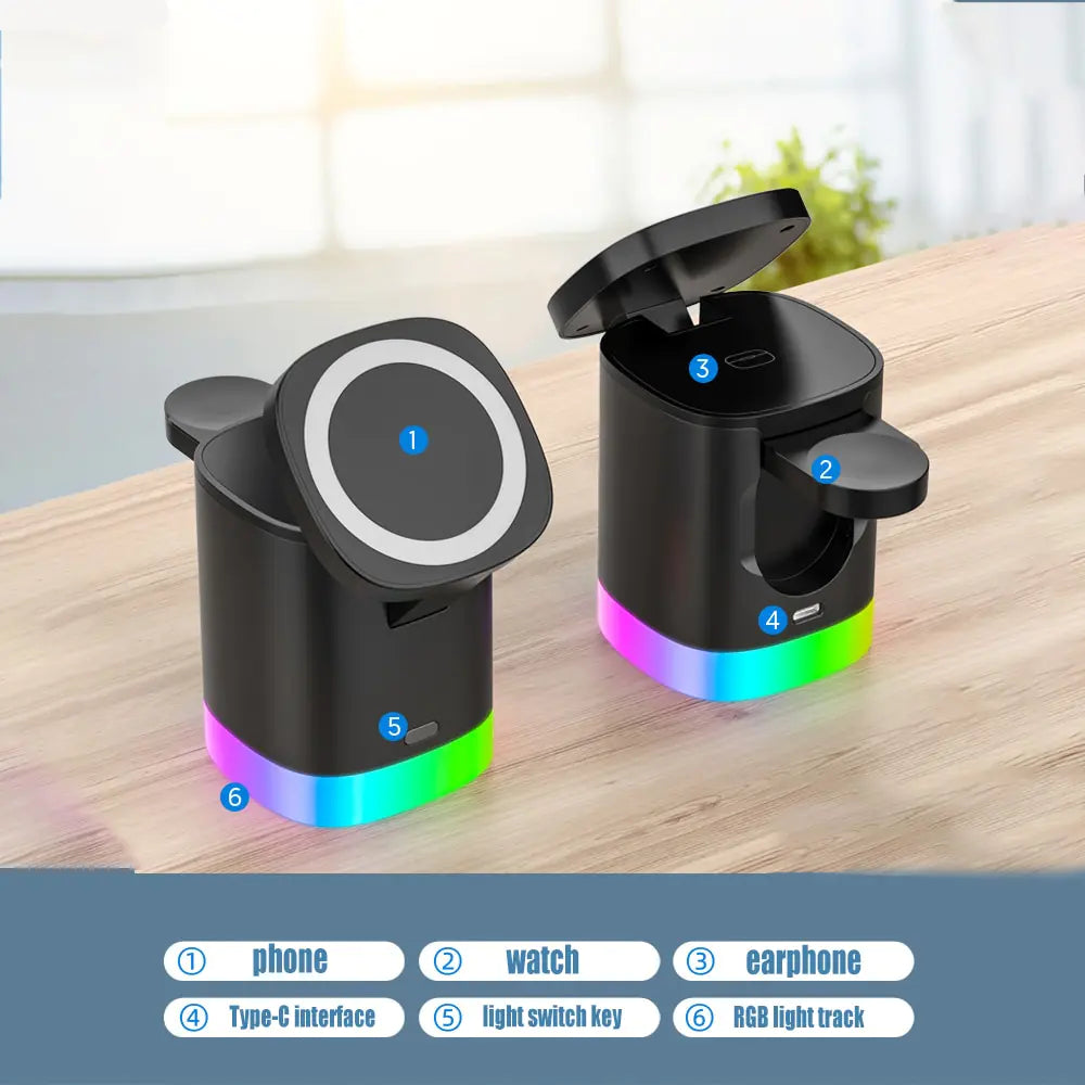 3-in-1 Macsafe Cube Charger - Gizmo Gadgets