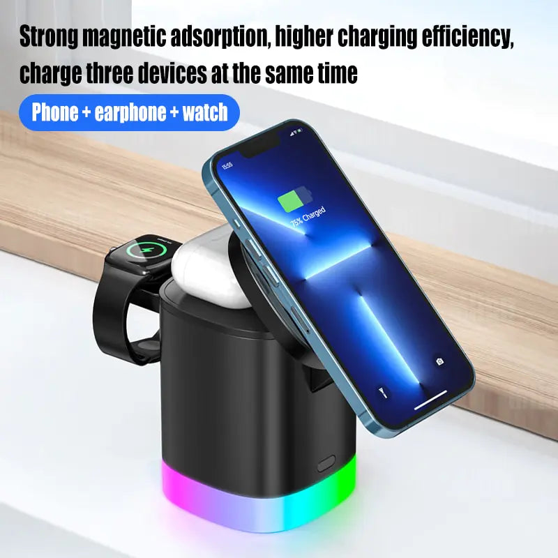 3-in-1 Macsafe Cube Charger - Gizmo Gadgets