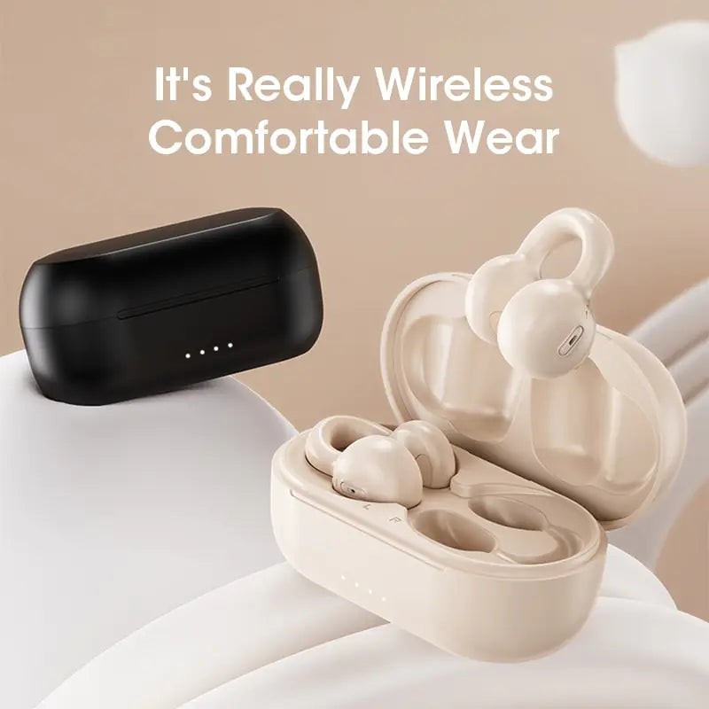 Bone Conduction Wireless Bluetooth Ear-Clip Earbuds - Gizmo Gadgets