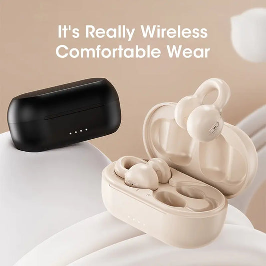 Bone Conduction Wireless Bluetooth Ear-Clip Earbuds - Gizmo Gadgets