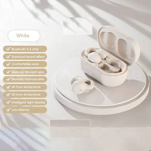 Bone Conduction Wireless Bluetooth Ear-Clip Earbuds - Gizmo Gadgets