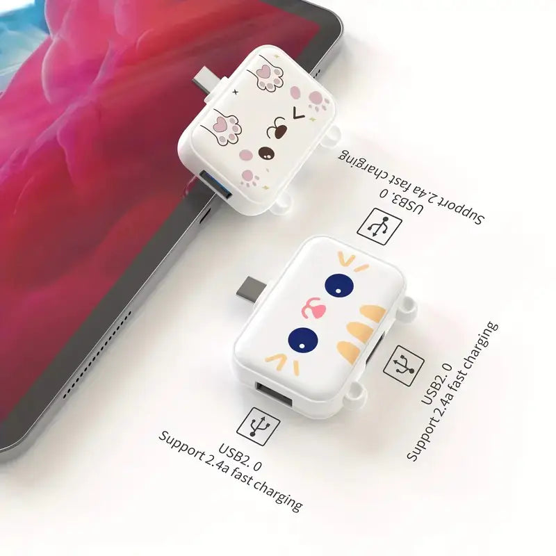 高品質三合一 USB 集線器和 4K HDMI 轉換器