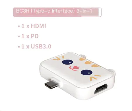 高品質三合一 USB 集線器和 4K HDMI 轉換器