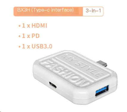 高品質三合一 USB 集線器和 4K HDMI 轉換器